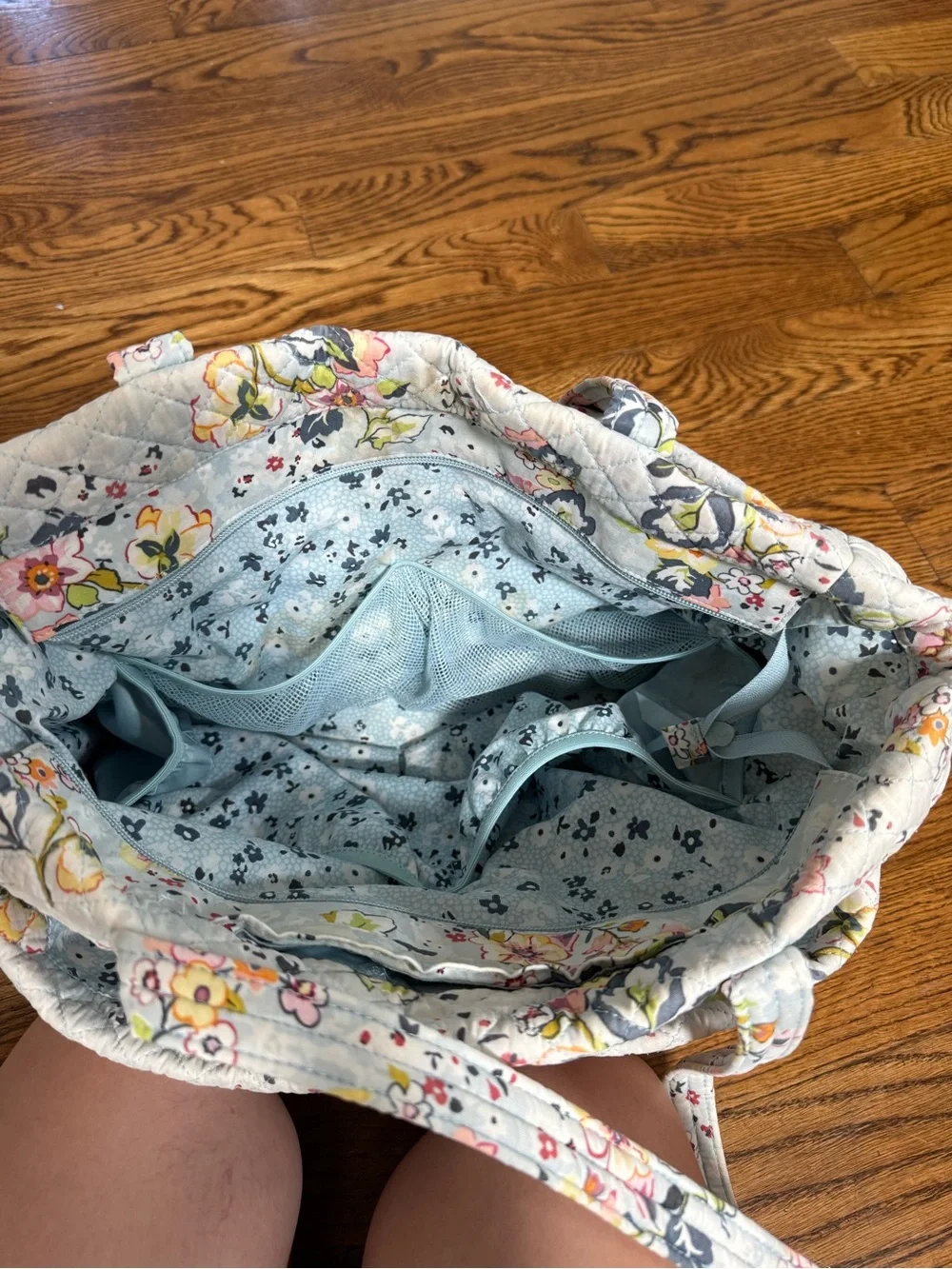Vera Bradley Pastel Floral Quilted Diaper Bag